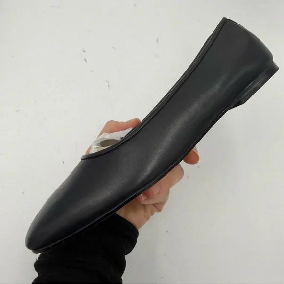 Everlane Black Leather The Day Mary Jane Flat in Size 6.5 - Picture 8 of 13